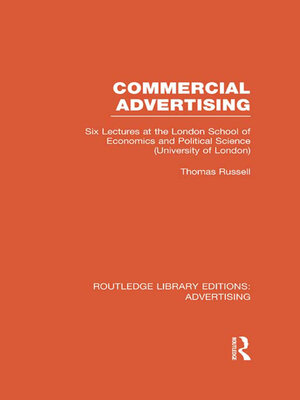cover image of Commercial Advertising